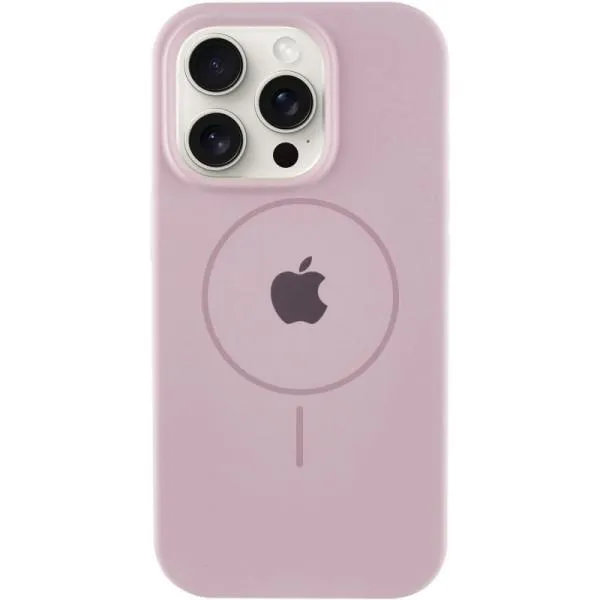 Чехол Silicone Case Full Protective (AA) with MagSafe для Apple iPhone 12 Pro / 12 (6.1") — Розовый — фото 1