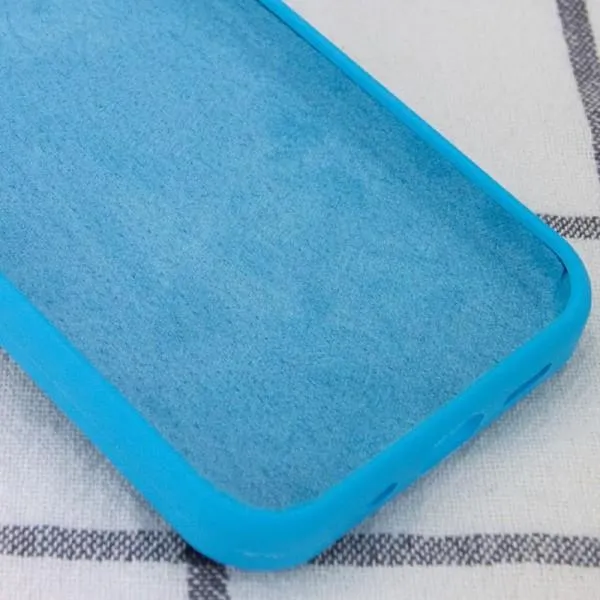 Чехол Silk Full Protective (AA) NO LOGO для Apple iPhone 12 Pro / 12 (6.1") — Голубой — фото 3