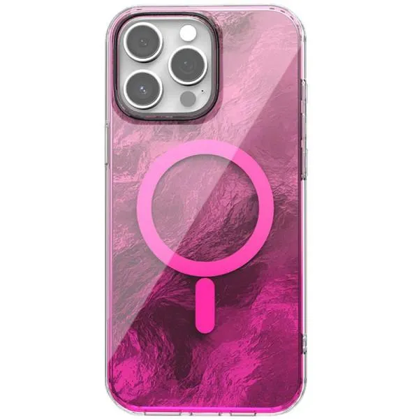 Чохол TPU Shiny Mountain Magnetic Fit для Apple iPhone 12 Pro / 12 (6.1") — Рожевий — фото 1 Чохол TPU Shiny Mountain Magnetic Fit для Apple iPhone 12 Pro / 12 (6.1") — Рожевий — фото 1