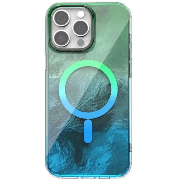 Чохол TPU Shiny Mountain Magnetic Fit для Apple iPhone 12 Pro / 12 (6.1") — Зелений — фото 1