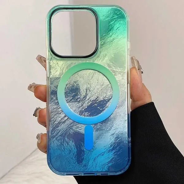 Чохол TPU Shiny Mountain Magnetic Fit для Apple iPhone 12 Pro / 12 (6.1") — Зелений — фото 2