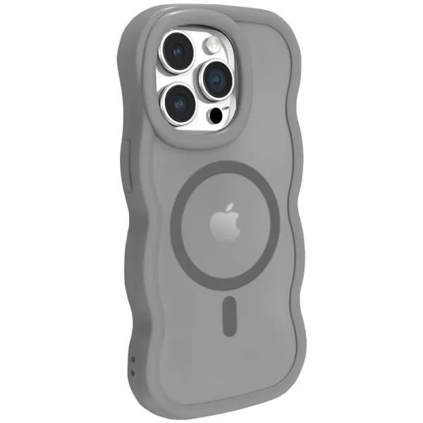 Чохол TPU+PC Undine with Magnetic Fit для Apple iPhone 12 Pro / 12 (6.1") — Сірий — фото 2 Чохол TPU+PC Undine with Magnetic Fit для Apple iPhone 12 Pro / 12 (6.1") — Сірий — фото 2