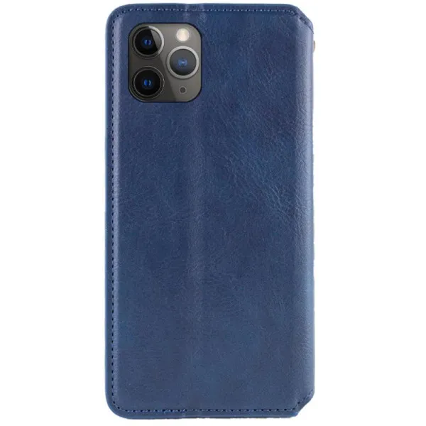Шкіряний чохол-книжка GETMAN Cubic (PU) для Apple iPhone 12 Pro / 12 (6.1") — Синій — фото 3