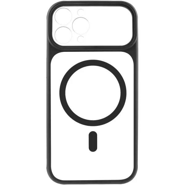 Чохол TPU+PC GETMAN Moon Clear with MagSafe для Apple iPhone 12 Pro (6.1") — Чорний — фото 5