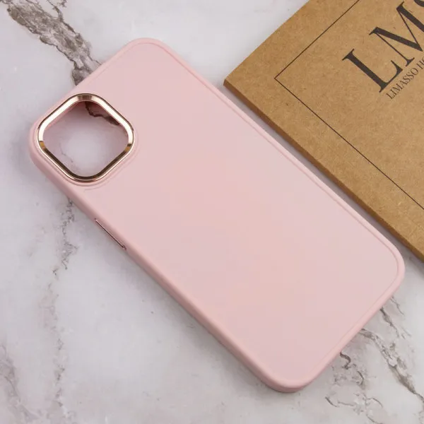 TPU чехол Bonbon Metal Style для Apple iPhone 12 Pro / 12 (6.1") — Розовый — фото 4