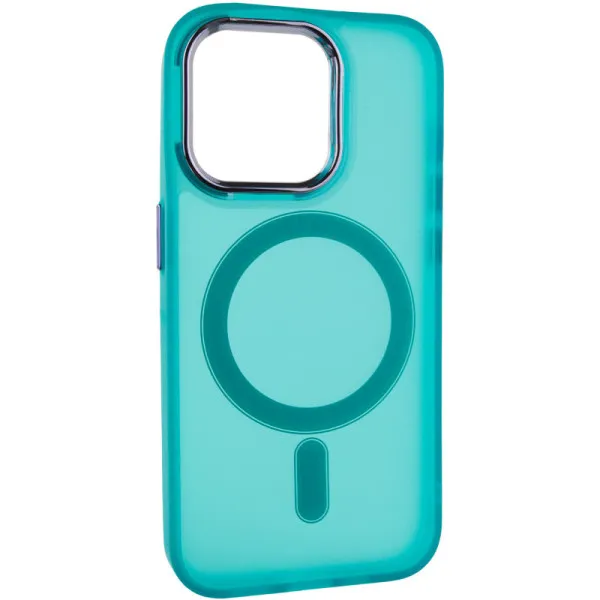 Чехол TPU+PC Lily with Magnetic Fit для Apple iPhone 12 Pro / 12 (6.1") — Зеленый — фото 3