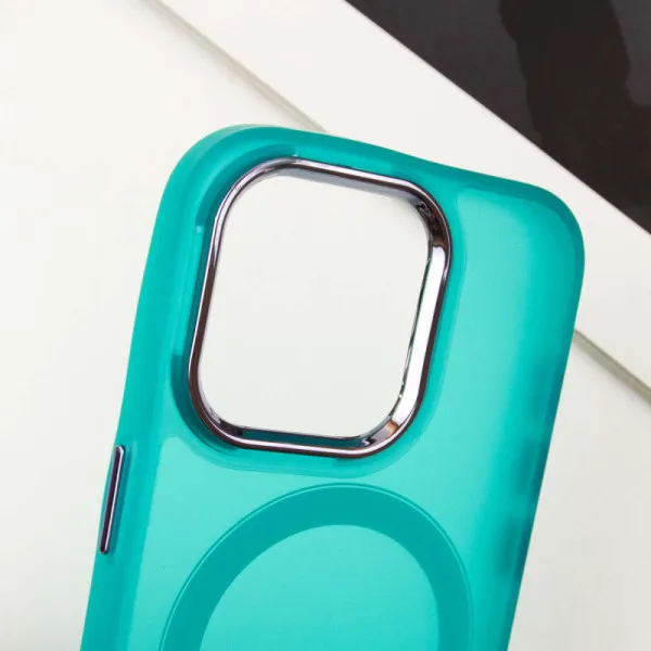 Чехол TPU+PC Lily with Magnetic Fit для Apple iPhone 12 Pro / 12 (6.1") — Зеленый — фото 1