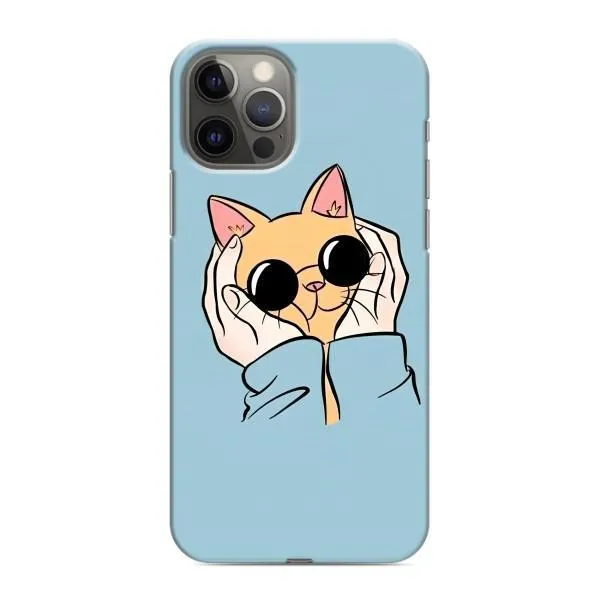 Чехол с принтом «Котик в очках» для iPhone 12 Pro