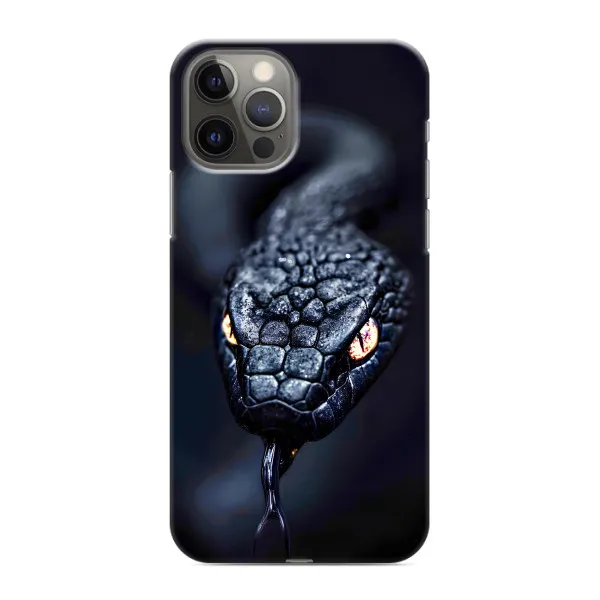 Чохол з принтом «Чорна змія» для iPhone 12 Pro