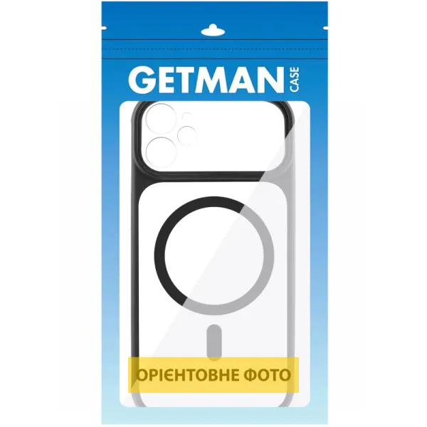 Чехол TPU+PC GETMAN Moon Clear with MagSafe для Apple iPhone 12 (6.1") — Черный — фото 4 Чехол TPU+PC GETMAN Moon Clear with MagSafe для Apple iPhone 12 (6.1") — Черный — фото 4