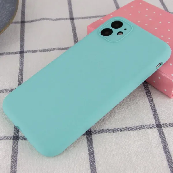 Чехол Silk Full Camera Protective (AA) NO LOGO для Apple iPhone 12 (6.1") — Бирюзовый — фото 2