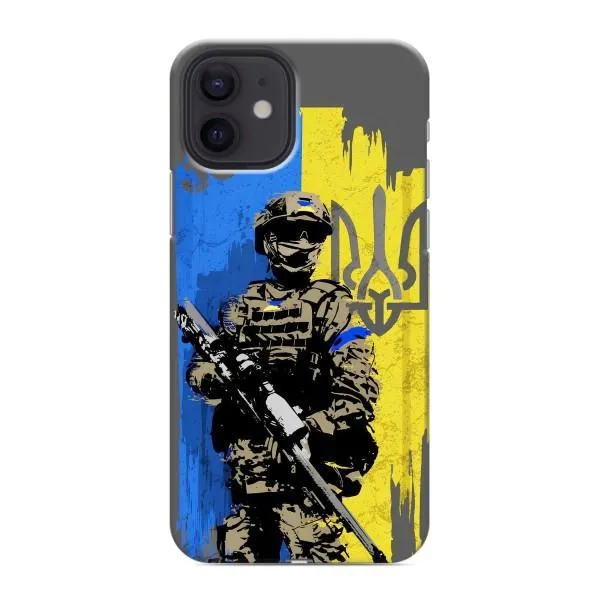 Чехол с принтом «АРТ солдат» для iPhone 12
