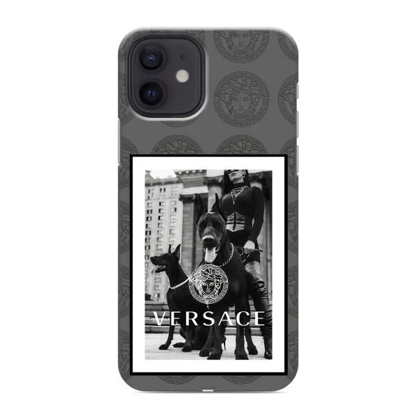 Чохол з принтом «Версаче» для iPhone 12