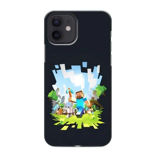 Чехол с принтом «персонажи Minecraft» для iPhone 12 Чехол с принтом «персонажи Minecraft» для iPhone 12