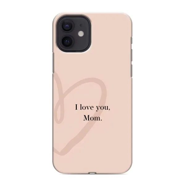 Чохол з принтом «Серце мамі» для iPhone 12