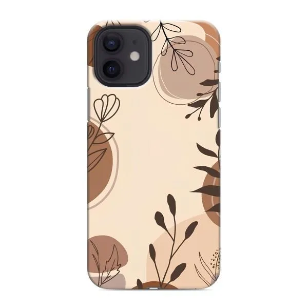 Чохол з принтом «Коричневі квіти» для iPhone 12 Чохол з принтом «Коричневі квіти» для iPhone 12