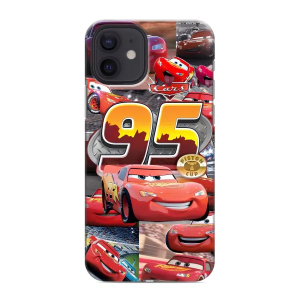 Чохол з принтом «Колаж Блискавка Маквін» для iPhone 12