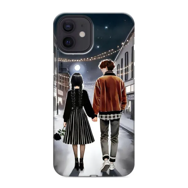 Чохол з принтом «Венздей та Тайлер» для iPhone 12