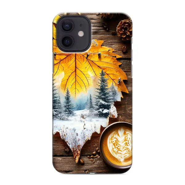 Чохол з принтом «Осінньо-зимова кава» для iPhone 12