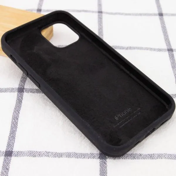 Чехол Silicone Case Full Protective (AA) для Apple iPhone 13 mini (5.4") — Черный — фото 3