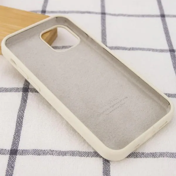 Чехол Silicone Case Full Protective (AA) для Apple iPhone 13 mini (5.4") — Бежевый — фото 3