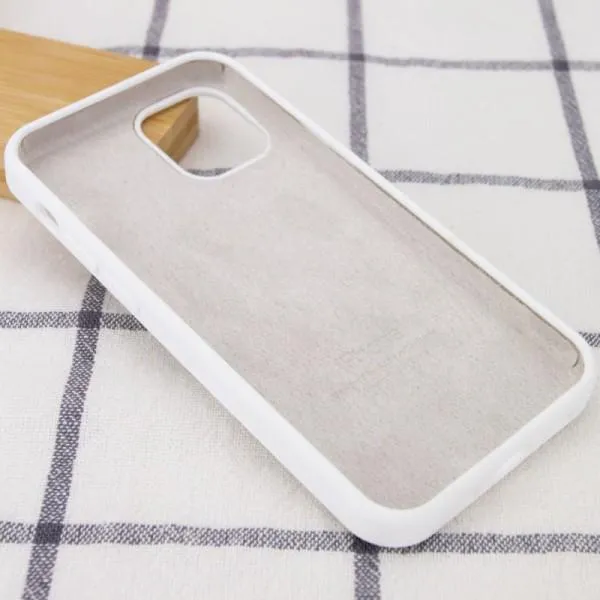 Чехол Silicone Case Full Protective (AA) для Apple iPhone 13 mini (5.4") — Белый — фото 3