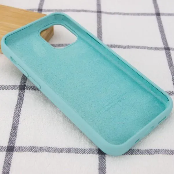 Чехол Silicone Case Full Protective (AA) для Apple iPhone 13 mini (5.4") — Бирюзовый — фото 3