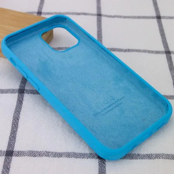 Чехол Silicone Case Full Protective (AA) для Apple iPhone 13 mini (5.4") — Голубой — фото 3