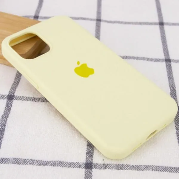 Чехол Silicone Case Full Protective (AA) для Apple iPhone 13 mini (5.4") — Желтый — фото 2