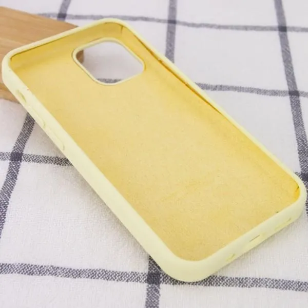 Чехол Silicone Case Full Protective (AA) для Apple iPhone 13 mini (5.4") — Желтый — фото 3
