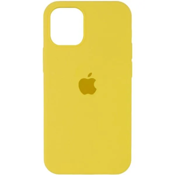 Чехол Silicone Case Full Protective (AA) для Apple iPhone 13 mini (5.4") — Желтый — фото 4