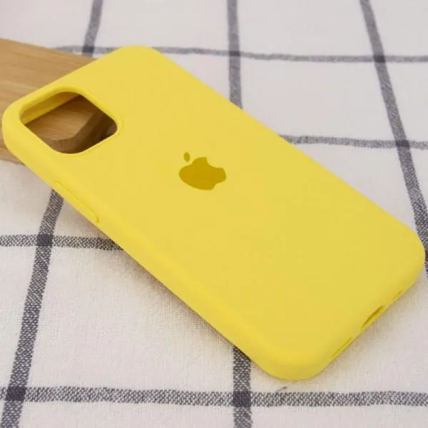 Чехол Silicone Case Full Protective (AA) для Apple iPhone 13 mini (5.4") — Желтый — фото 5