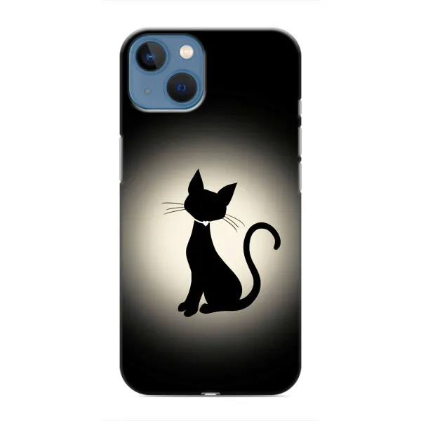 Чехол с принтом «Силуэт котика» для iPhone 13 Mini