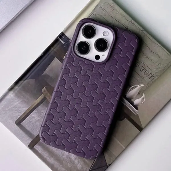 Чохол TPU Weaving для Apple iPhone 13 Pro Max (6.7") — Фіолетовий — фото 4 Чохол TPU Weaving для Apple iPhone 13 Pro Max (6.7") — Фіолетовий — фото 4