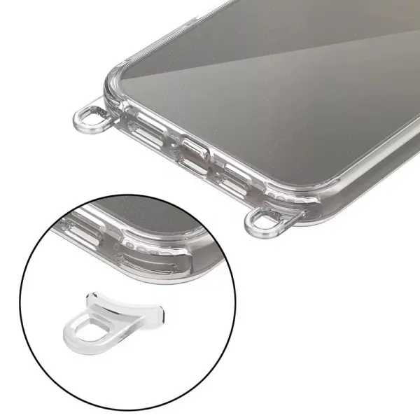 Чохол TPU Transparent with Straps для Apple iPhone 13 Pro Max (6.7") — Сірий — фото 5