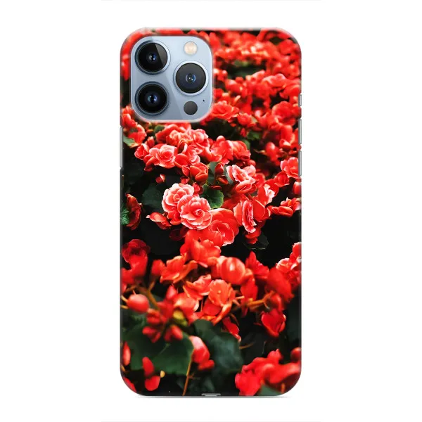 Чехол с принтом «Цветы красные» для iPhone 13 Pro Max