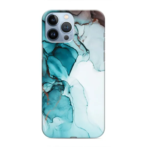 Чохол з принтом «Бірюзовий мрамор» для iPhone 13 Pro Max