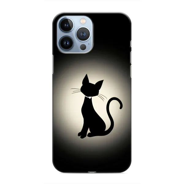 Чехол с принтом «Силуэт котика» для iPhone 13 Pro Max