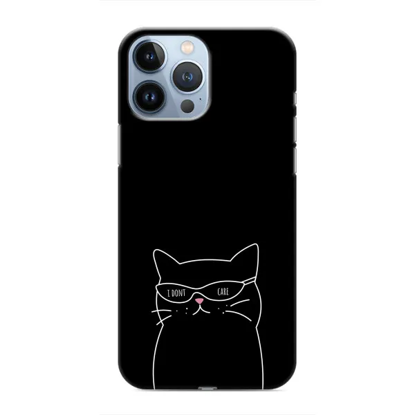 Чехол с принтом «Равнодушный кот» для iPhone 13 Pro Max Чехол с принтом «Равнодушный кот» для iPhone 13 Pro Max