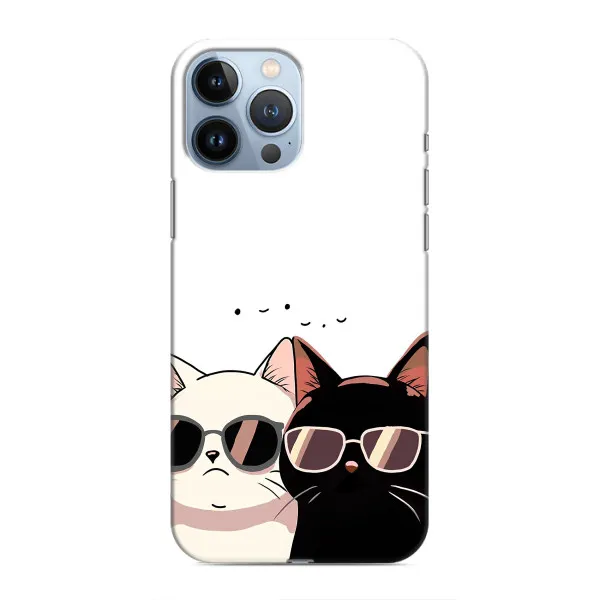 Чехол с принтом «Коты в очках» для iPhone 13 Pro Max Чехол с принтом «Коты в очках» для iPhone 13 Pro Max
