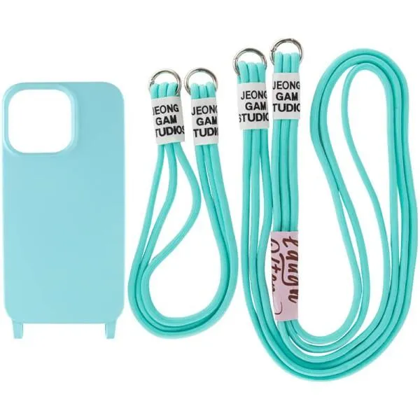 Чехол TPU two straps California для Apple iPhone 13 Pro (6.1") — Бирюзовый — фото 1