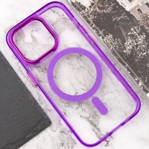 Чехол TPU Iris with Magnetic Fit для Apple iPhone 13 Pro (6.1") — Фиолетовый — фото 5