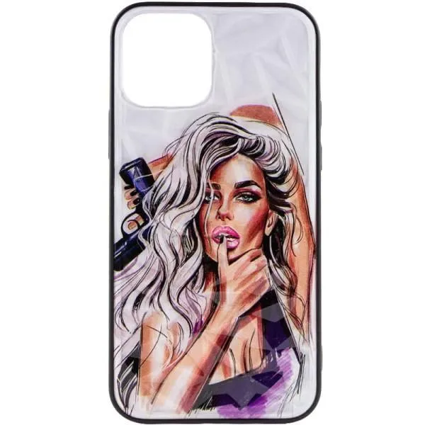 TPU+PC чохол Prisma Ladies для Apple iPhone 13 Pro (6.1") — Фіолетовий — фото 1