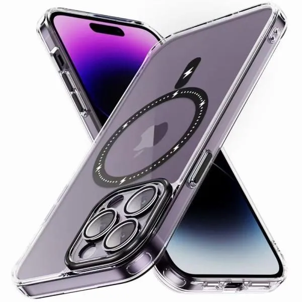 Чохол TPU+PC Colorful with Magnetic Fit для Apple iPhone 13 Pro (6.1") — Чорний — фото 2