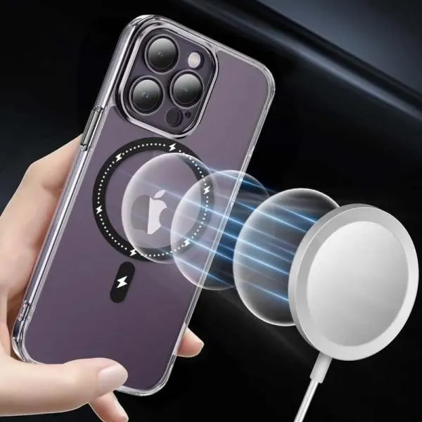 Чохол TPU+PC Colorful with Magnetic Fit для Apple iPhone 13 Pro (6.1") — Чорний — фото 4