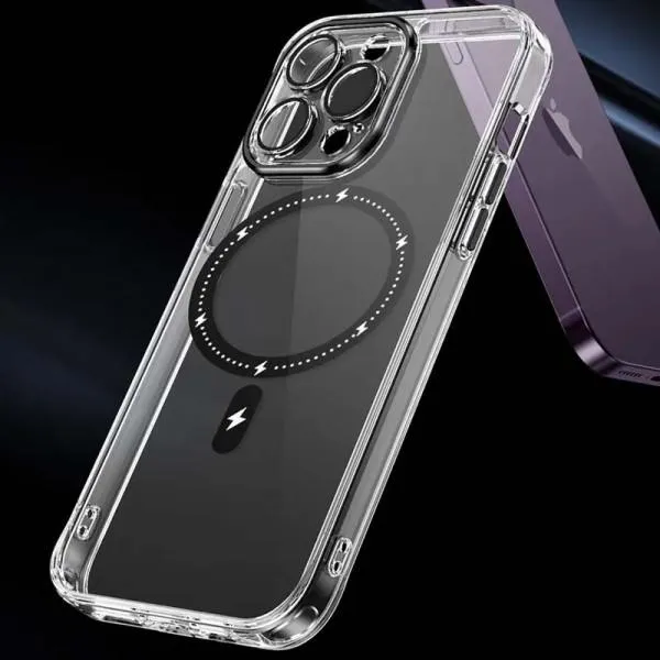 Чохол TPU+PC Colorful with Magnetic Fit для Apple iPhone 13 Pro (6.1") — Чорний — фото 5