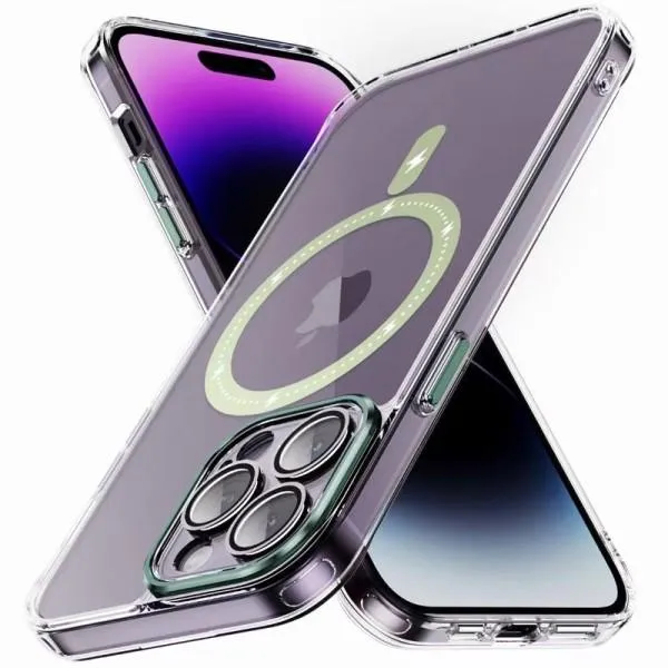Чохол TPU+PC Colorful with Magnetic Fit для Apple iPhone 13 Pro (6.1") — Зелений — фото 2