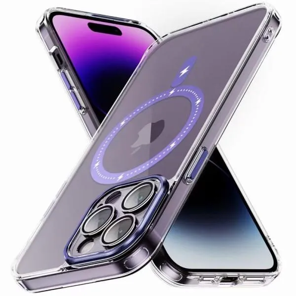 Чохол TPU+PC Colorful with Magnetic Fit для Apple iPhone 13 Pro (6.1") — Фіолетовий — фото 2