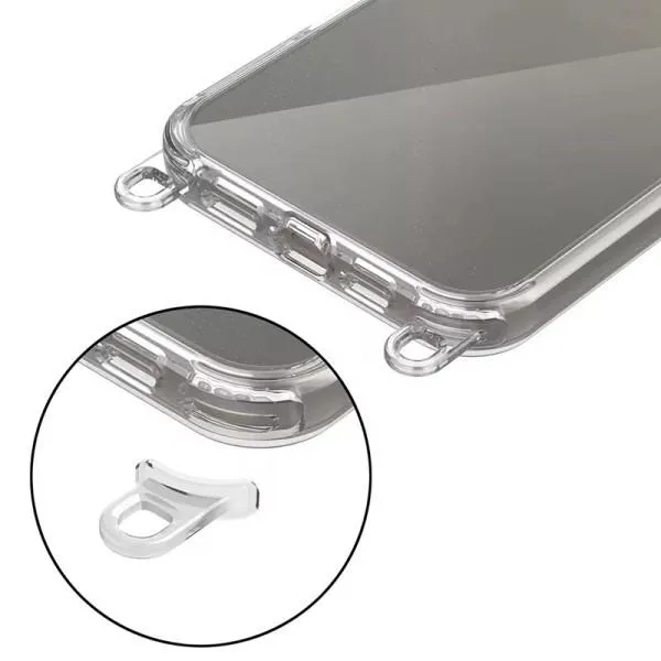 Чохол TPU Transparent with Straps для Apple iPhone 13 Pro (6.1") — Чорний — фото 3