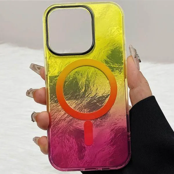Чохол TPU Shiny Mountain Magnetic Fit для Apple iPhone 13 Pro (6.1") — Жовтий — фото 2